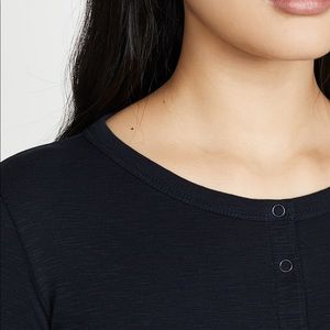Vince Navy Henley T-shirt